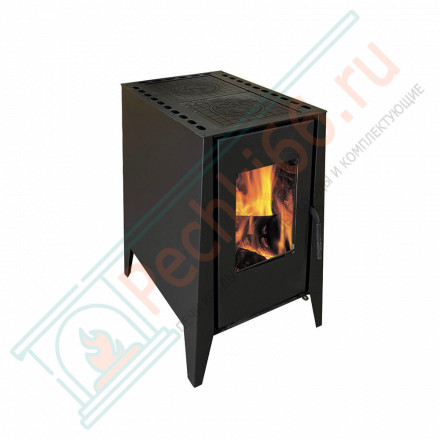 Печь-котел ДЕРЕВЕНЬКА две конфорки (без т/о) (ЭкоКамин) до 250 м3