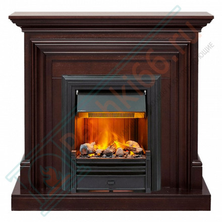 Электрический Каминокомплект Bradford - Темный дуб с очагом Brookline Black