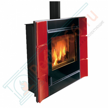Печь-камин Plasma 80:26, цвет бордовый (La Nordica)