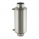 Теплообменник на трубе (НЕРЖ-304/1,0мм) 9 л, d-115 (Россия) Теплообменник на трубе (НЕРЖ-304/1,0мм) 9 л, d-115 (Россия)