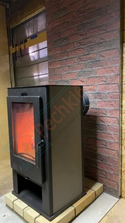 Печь-камин Мета-Бел Нарва 7 АОТ-7,0 с плитой (монтаж 04.2022)
