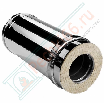 Сэндвич труба V50R с изол L=500 (AISI-310S/0,8-AISI-304/0,5) d-104/200 (Вулкан-Cerablanket)