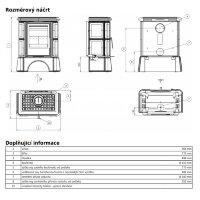 Керамическая печь Bavaria KI, кафельный цоколь, 3-цвета (ABX)