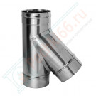 Тройник 45° без изол (НЕРЖ-321/0,5) d-150 (Дымок-Lux) Тройник 45° без изол (НЕРЖ-321/0,5) d-150 (Дымок-Lux)