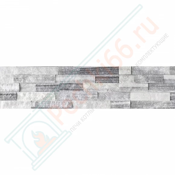 Плитка Кварцит бело-серый 600 x 150 x 15-20 мм (0.63 м2 / 7 шт) в Москве