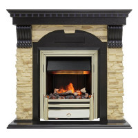 Электрокаминокомплект Dublin - Венге / Сланец с очагом Cavendish