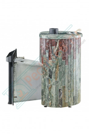 Дровяная банная печь Ферингер ОПТИМА "Жадеит + Россо Леванте" до 28 м³