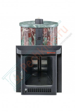 Дровяная банная печь Ферингер ОПТИМА "Змеевик + Россо Леванте" до 28 м³