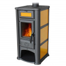 Печь-камин Lederata оранжевая (Tim Sistem) до 180 м3 Печь-камин Lederata оранжевая (Tim Sistem) до 180 м3