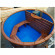 Японская баня Фурако круглая с пластиковой вставкой с внутренней печкой 150х150х120 (НКЗ) в Москве
