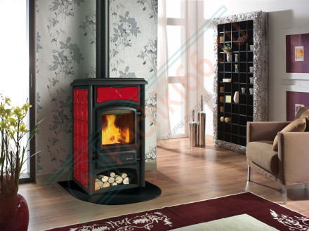 Печь-камин Gisella burgundy (La Nordica) до 160 м3