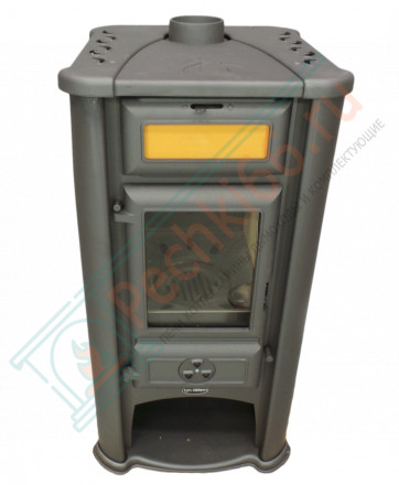 Печь-камин Lederata черная (Tim Sistem)