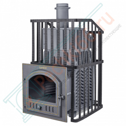 Чугунная печь для бани Гром Ураган 50 (П) (ТехноЛит)