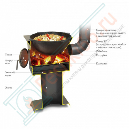 Печь под казан Куркума (T.M.F)