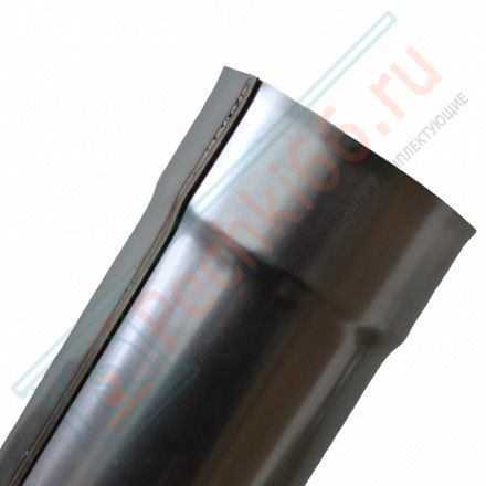 Сэндвич труба для дымохода L=0.5 м (НЕРЖ-439/1,0-ОЦИНК/0,5) d-130/200 (УМК)