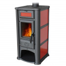 Печь-камин Lederata красная (Tim Sistem) Печь-камин Lederata красная (Tim Sistem)