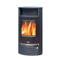 Печь-камин Atlantik 7, цвет - черный (ABX)