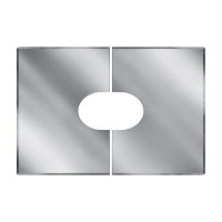 Фланец разрезной 33/45º без изол 850х1122 на трубу V50R (AISI-304/0,5) d-250/350