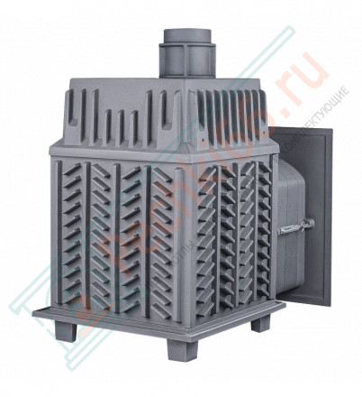 Печь для бани Гефест Гром 80 (П2) в облицовке Президент 1320/60 Талькомагнезит (ТехноЛит)