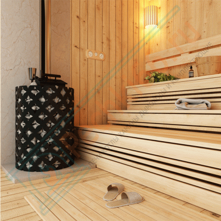 Чугунная банная печь Etna 24 ДТ- 4С Закрытая каменка (Этна)