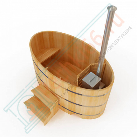 Японская баня Фурако овальная с внутренней печкой 120х200х120 (НКЗ)