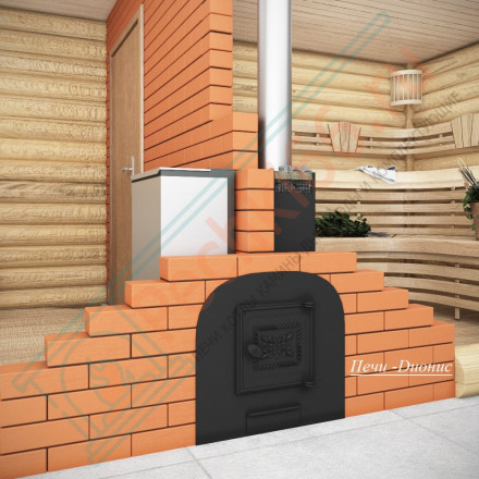 Печь для бани Емельяныч — 3 Ретро, ДТ-4С, под бак 60 л (Дионис)