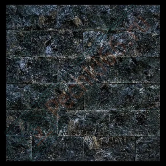 Плитка рваный камень "Серпентенит" 100х50х25мм, упаковка  90 шт / 0,42 м2 в Москве