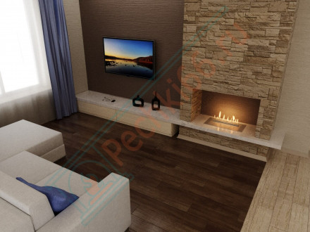 Биокамин автоматический 700 RC INOX (Good Fire)