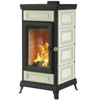 Печь-камин Астов Майолика, белая