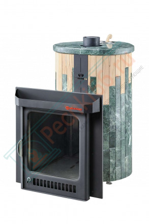 Дровяная банная печь Ферингер Малютка ПФ "Змеевик + Окаменевшее дерево" до 18 м³