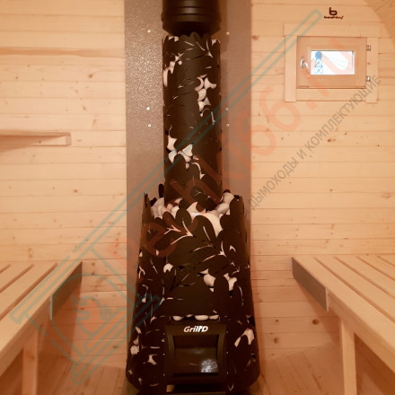 Дровяная банная печь Grill'D Dubravo 180 Window