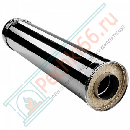 Сэндвич труба V50R с изол L=1000 (AISI-321/0,5-ОЦИНК-RAL/0,5) d-160/260 (Вулкан)