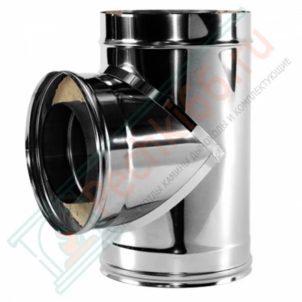 Тройник 90° V50R с изол (AISI-321/0,5-ОЦИНК/0,5) d-130/230 (Вулкан)