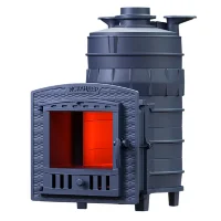 Чугунная печь для бани Искандер ЗК 25 (П2) Pro Ураган (ТехноЛит)