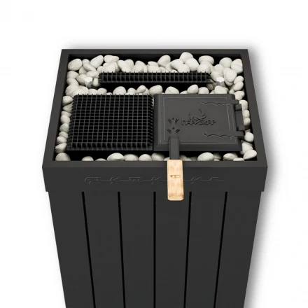 Электрическая паротермальная печь «ПАРиЖАР» ФутуРус 14 кВт в металлической облицовке, пульт в комплекте (Инжкомцентр ВВД) до 20 м3