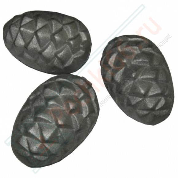 Камень чугунный для бани "Кедровая шишка" (Ø68х98мм), 5 шт, 7,2 кг в Москве