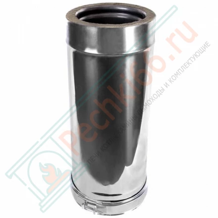 Сэндвич труба для дымохода L=500 (AISI-316L/0,8-AISI-304/0,5) d-120/220 (Craft-HF-50)