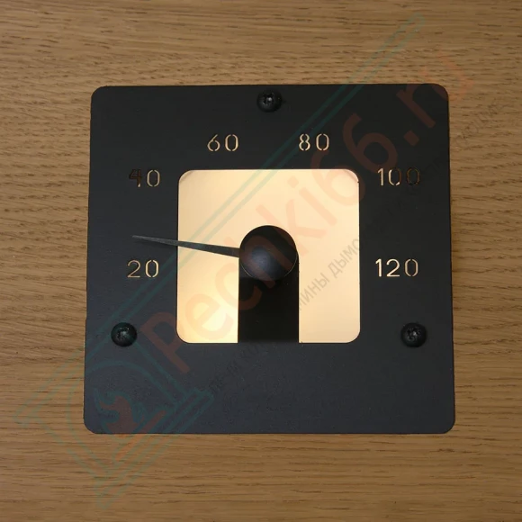 Термометр для сауны Cariitti SQ черный, требуется 1 оптоволокно D=2-4 мм