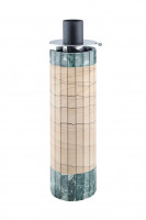 Дымоход - конвектор Окаменевшее дерево перенесённый рисунок + Жадеит, d-115, L=1000 мм (Feringer)