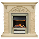 Каминокомплект Bern Сланец крупный бежевый / Алебастр темная патина с очагом Cavendish Каминокомплект Bern Сланец крупный бежевый / Алебастр темная патина с очагом Cavendish