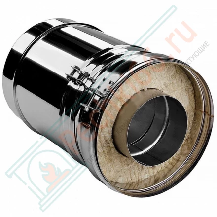 Труба V50R телескопическая с изол L=260-380 (AISI-310S/0,8-AISI-304/0,5) d-104/200 (Вулкан-Cerablanket)