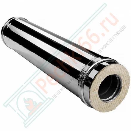 Сэндвич труба V50R с изол L=1000 (AISI-321/0,5-AISI-304/0,5) d-200/300 (Вулкан)