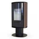 Печь-камин Orbis Top, коричневая сталь (Defro-Home) 9кВт Печь-камин Orbis Top, коричневая сталь (Defro-Home) 9кВт