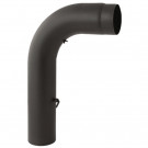 Модуль подключения 90° черный, бесшовный, с шибером и ревизией d-120 (Darco) Модуль подключения 90° черный, бесшовный, с шибером и ревизией d-120 (Darco)