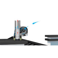 Дымосос для стальных дымоходов GCK-CH-B-K d 200 (Darco)