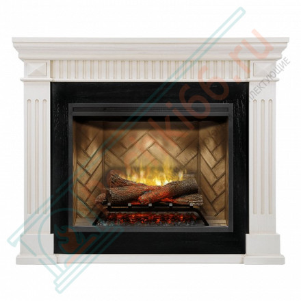 Каминокомплект America - Слоновая кость с патиной с электроочагом Revillusion RBF30