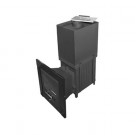 Чугунная печь для бани Торнадо 18М2 К ВК, с Т/О и стеклом (Компакт) до 18 м³ Чугунная печь для бани Торнадо 18М2 К ВК, с Т/О и стеклом (Компакт) до 18 м³