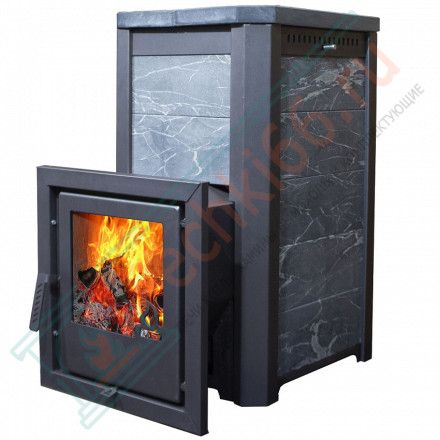 Печь банная Сказка пироксенит, удлиненная топка (Варвара)