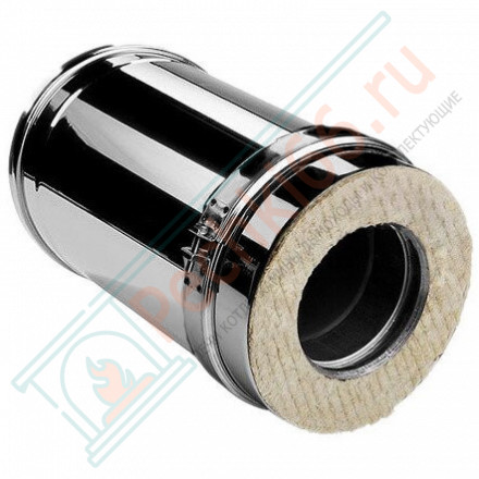 Сэндвич труба V50R с изол L=250 (AISI-321/0,8-ОЦИНК-RAL/0,5) d-160/260 (Вулкан)