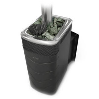 Печь для бани Гейзер XXL 2017 Inox Витра ЗК антрацит (T.M.F) до 24 м3